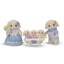Calico Critters Flora Rabbit Family  Set mit 5 Sammelpuppenfiguren fr Kinder ab 3 Jahren