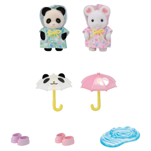 Calico Critters Förskolevänner - Regnig Dag Duo 2