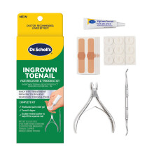 Dr. Scholl's INGROWN TOENAIL PAIN RELIEVER & TRIMMING KIT 0.3 oz // Only OTC Treatment Proven to Relieve Ingrown Toenail Pain - Includes Medicated Ge