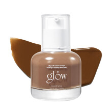 Glow atmungsaktiver Hautunreinheiten-Balsam #Braun: leichte und feuchtigkeitsspendende, hautpflegende BB-Creme mit mittlerer Deckkraft, angereichert