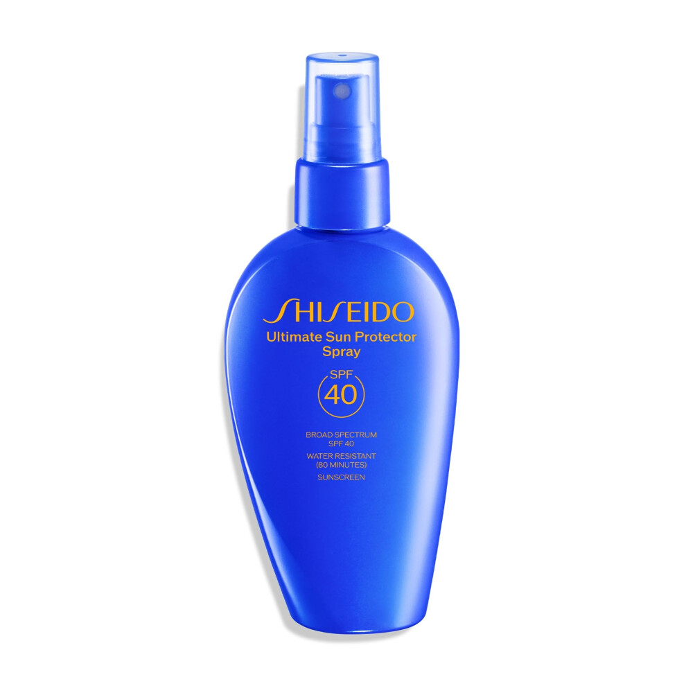 Shiseido Ultimate Sun Protector Spray - 150 mL - Invisible Broad-Spectrum SPF 40 Sunscreen Spray for Face & Body - Lightweight Formula - All