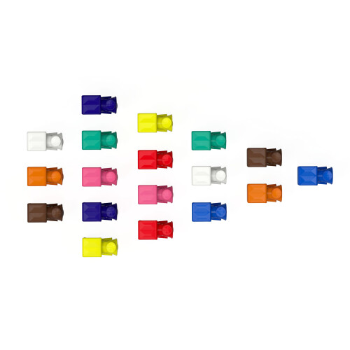 Volareo Mexican Train Marker - 18 Assorted Colors - Replacement Plastic Train Markers 1