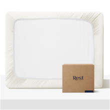 REST Evercool+ Lakan Full Size Arctic White 15"""" djup (upp till 18) Andningsbara sngklder fr varma sovande och nattsvett Lakan med Ionic+ sjl