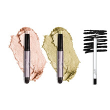 Julep Eyeshadow 101 Crme-to-Powder Duo + When Pencil Met Gel Multi-Use Eyeliner, 3pc Set - Meadow Shimmer