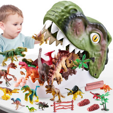 Jucarii de dinozaur xinsite 46pcs dinozauri realiste figuri de joc pentru copii 3-5 ani mini figuri dinozaur cadouri de ziua de Craciun pentru fe