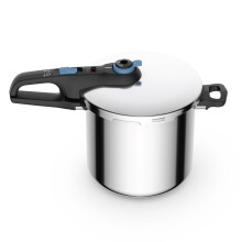 T-fal Trendy Stainless Steel Pressure Cooker  8.5 Quart  Induction  Secure Locking Mechanism  Easy and safe Opening  Compatible with all cookstops  Ki