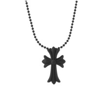 (Black) Chrome Hearts Kreuz PVC-Halskette - Religiös Vintage Punk Anhänger, 60 cm, langlebig