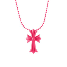 PVC Kreuz-Halskette: Religiöses Vintage-Punk-Amulett, Langlebig, 60 cm