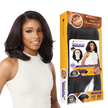 Sensationnel Curls kinksandco kinkyedges wig - kinky layered blow out 14 inch 13x6 lace frontal natural kinkytexture edged hairline for natural 3c to