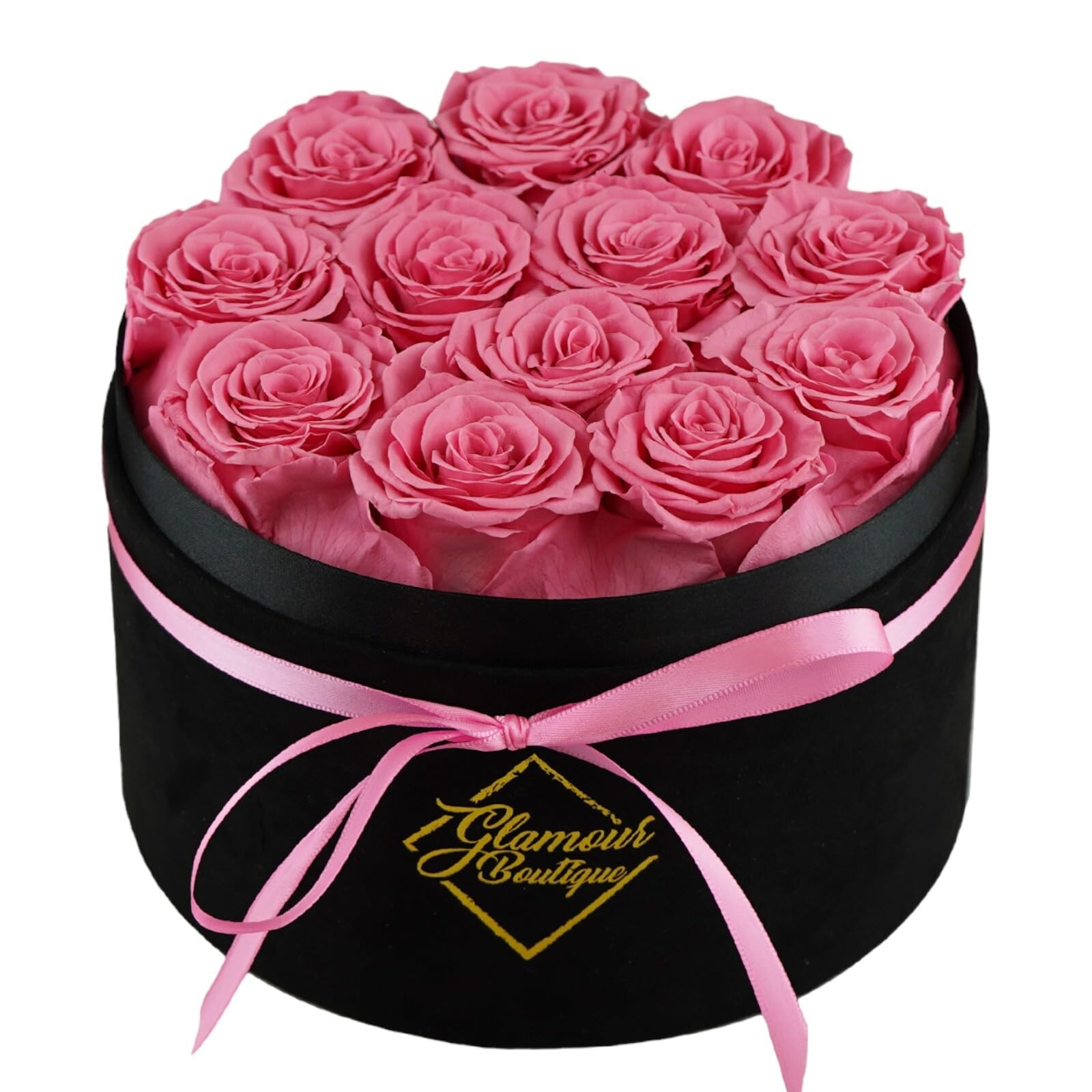Bote cadeau Glamour Boutique Forever Flowers: 12 Roses relles conserves ...