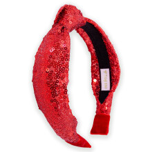 FROG SAC Valentines Knot -hiuspanta tytöille - Punaiset paljeteilla solmitut hiusnauhat Asusteet lapsille Sparkly Little Girl -hiusnauhat lapsille Ho