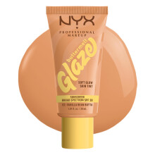 NYX Professional Makeup ButterMelt Glaze Moale Glow Skin Tint + SPF 30 Pna la 12 ore Purta 02 Butta de fasole de vanilie
