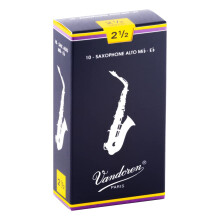 Vandoren SR2125 Alto Sax Traditional Reeds Erossg 2,5; 10-es doboz