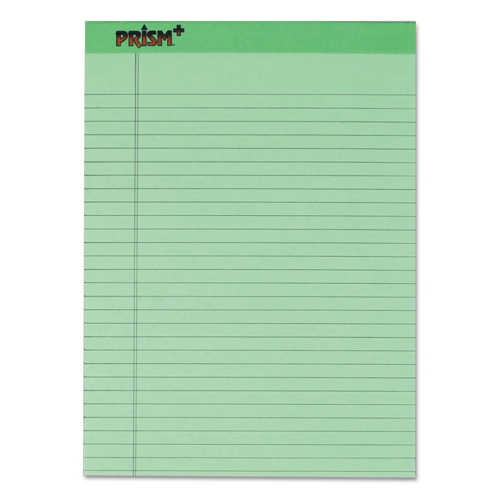Photos - Notebook TOPS 63190 Prism Plus Colored Legal Pads 8 1/2 x 11 3/4 Green 50 Sheets Dozen TOP63190