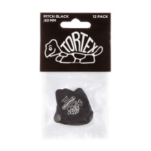 Dunlop 488R50 .50mm Tortex Pitch Black Gitarrenplektren 72er-Pack