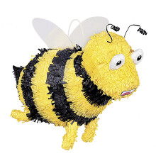 Hummel-Pi  ata, gelbes und schwarzes Papier, 38,1 x 24,1 cm (1 St  ck), bezaubernde Partydekoration, perfekt f  r Kindergeburtstage und Feiern