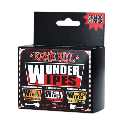 Ernie Ball Wonder Wipes Combo Pack 6-Pack (P04279) 2