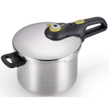 Tapicita de presin de acero inoxidable T-Fal 6.3 Costa Induccin Compatible Tapa de bloqueo segura segura y fcil de usar macetas y sartenes Lavavaj