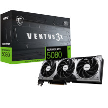 Grafische kaart - MSI - VENTUS GeForce RTX5080 16G 3X OC NVIDIA GeForce RTX 5080 16 Go GDDR7