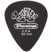 Dunlop 488P.60 Tortex Pitch Black .60 mm, paquete de 12 jugadores