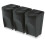 Prosperplast Recycling-Mülltrennsystem Keden Sortibox 3x35L schwarz 1