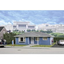Walthers Cornerstone Ho Scale Model emoldurado Ranch Tract House Modelo: 933-3775