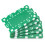 Brybelly 5 Rectangular Poker Chips - European Style Plack (Green) 1