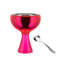 A di Alessi Big Love Sch ssel und L ffel Rosa