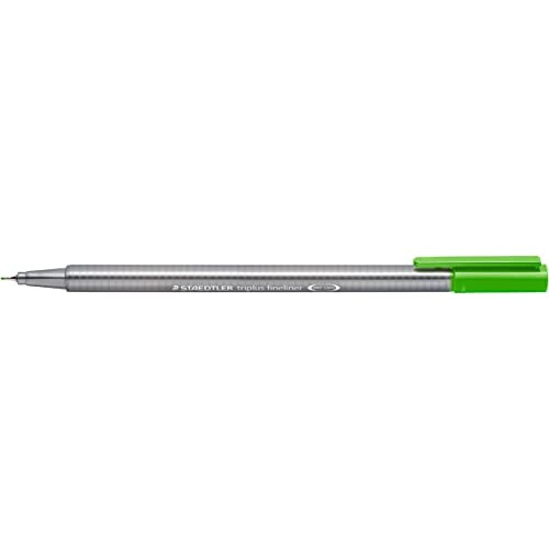Staedtler Staedtler 334 Triplus Fineliner Στυλό, 0.3 mm, Πράσινο Ίδιο, Συσκευασία 10 Τμχ