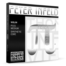 Thomastik-Infeld Peter Infeld Struny do skrzypiec 4/4, pelny zestaw z platynowym rdzeniem E syntetyczny rdzen. Struny do skrzypiec 4/4, w tym p