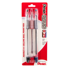 Pentel RSVP -kuulak   rkikyn   , hienoviivainen, lajitelma musteella, 3 kpl (BK90BP3M)