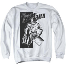 Trevco Sportswear UNI1361-AS-5 Universal Monsters Who I Am Adult Crewneck Sweatshirt, White - 2X