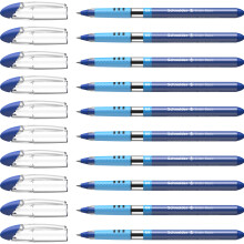Schneider Slider Basic M (Medium) Balpen 1,0 mm Transparante schacht Blauwe inkt Doos van 10 pennen (151103)