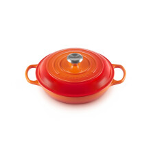 Le Creuset Enameled Cast Iron Signature Braiser, 2.25 qt., Flame