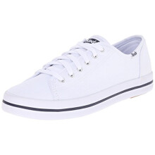 Keds Kickstart Snörning, Sneakers Dam, Vit Canvas, 7 Medium