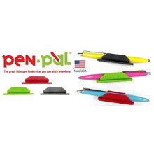 Tops Penpal Rubberen pen-/potloodhouder 5/8 x 2 5/8 x 5/8 inch Geassorteerde kleuren 4 verpakkingen [Alleen 4 houders - Fotoshow Assortiment kleuren]