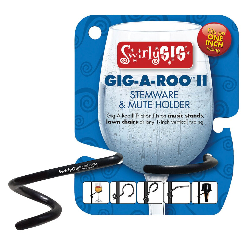 Swirlygig GR2000 Gigaroo Ii 2 Mute O Stemware Holder Per 1 Tubi-image