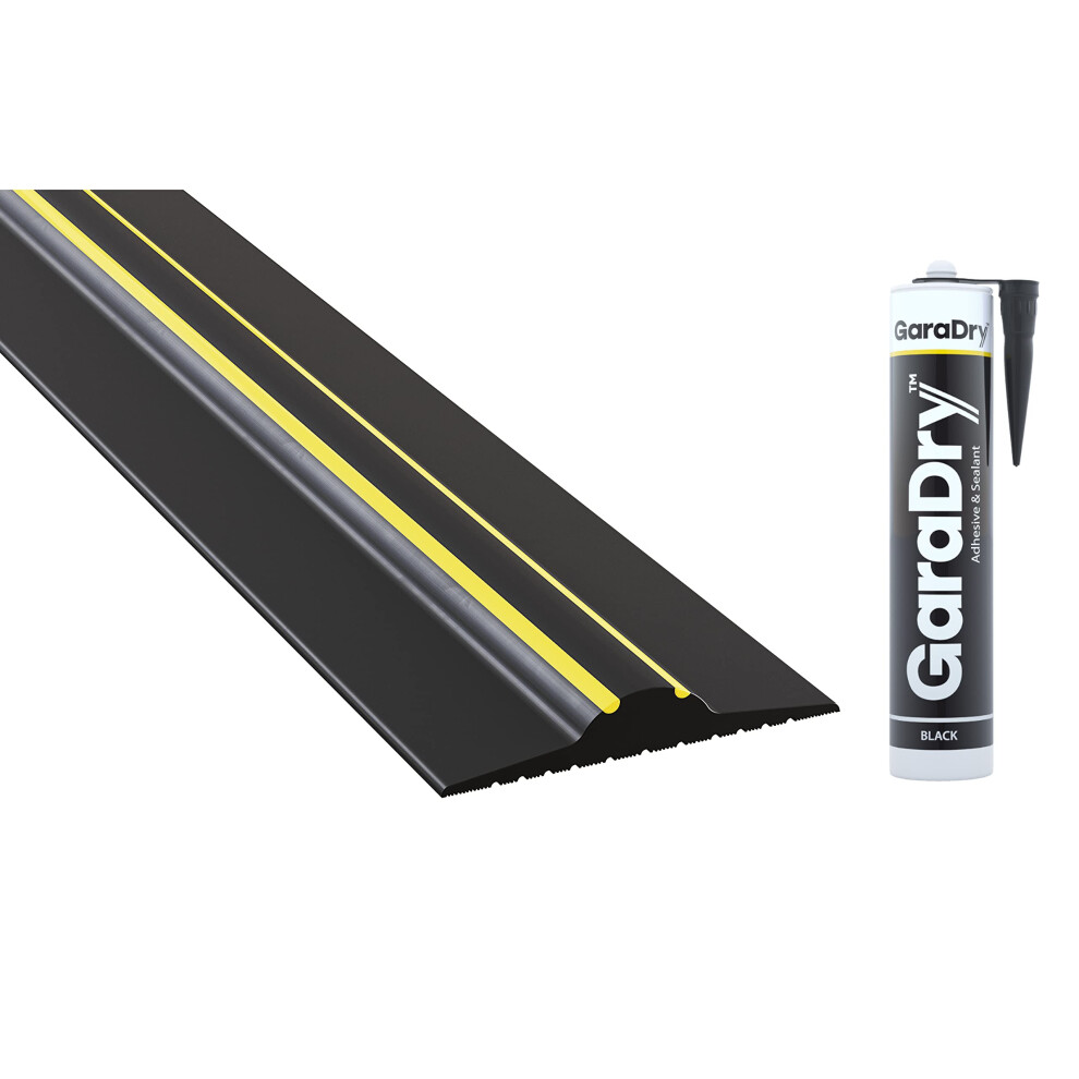 Kit de joint de seuil de porte de garage haut de 8 pi 3 po de longueur | PVC flexible | Co