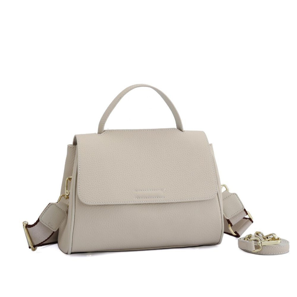 (white) Togo Cowhide Korean Style Genuine Leather Women's Shoulder Handbag