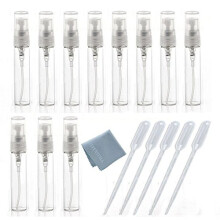 Elfenstal- 20pcs Mini Clear 5ml 1/6oz Atomizer Mist Fine Fine Glass Glass Sticla Spray Reumple?i Parfum Parfum Plina de parfum Sticla 1pc Pnza c