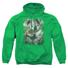 Trevco Sportswear WW193-AFTH-1 Wildlife Motherhood Adult Pullover Hoodie, Kelly Green - Small