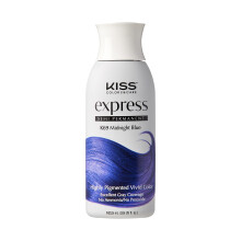 Półtrwała farba do włosów Kiss Express 100 ml (3,5 uncji amerykańskiej) (1 sztuka Midnight Blue)