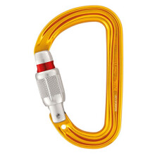 Petzl SM'D Carabiner - Versatile, Lightweight, Compact, D-Shaped Locking Carabiner for Rock and Ice Climbing - TRIACT-Lock