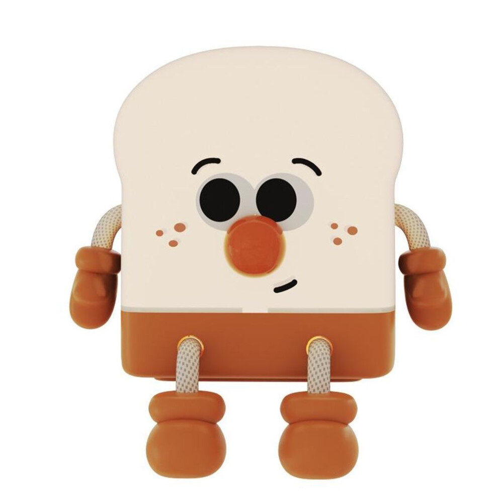 (Small) "toast Boy Night Light: Bedside Lamp & Phone Holder Usb Decor