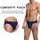 wirarpa Men's Underwear 4 Pack Modal Microfiber Briefs No Fly Covered 5