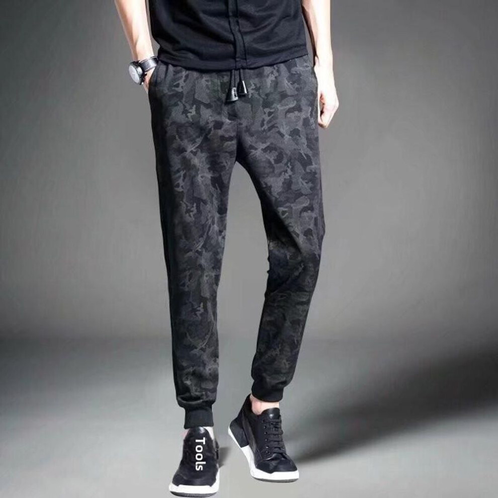(camouflage, S) Men's Versatile Loose-fit Casual Sports Pants For Spring And Autumn