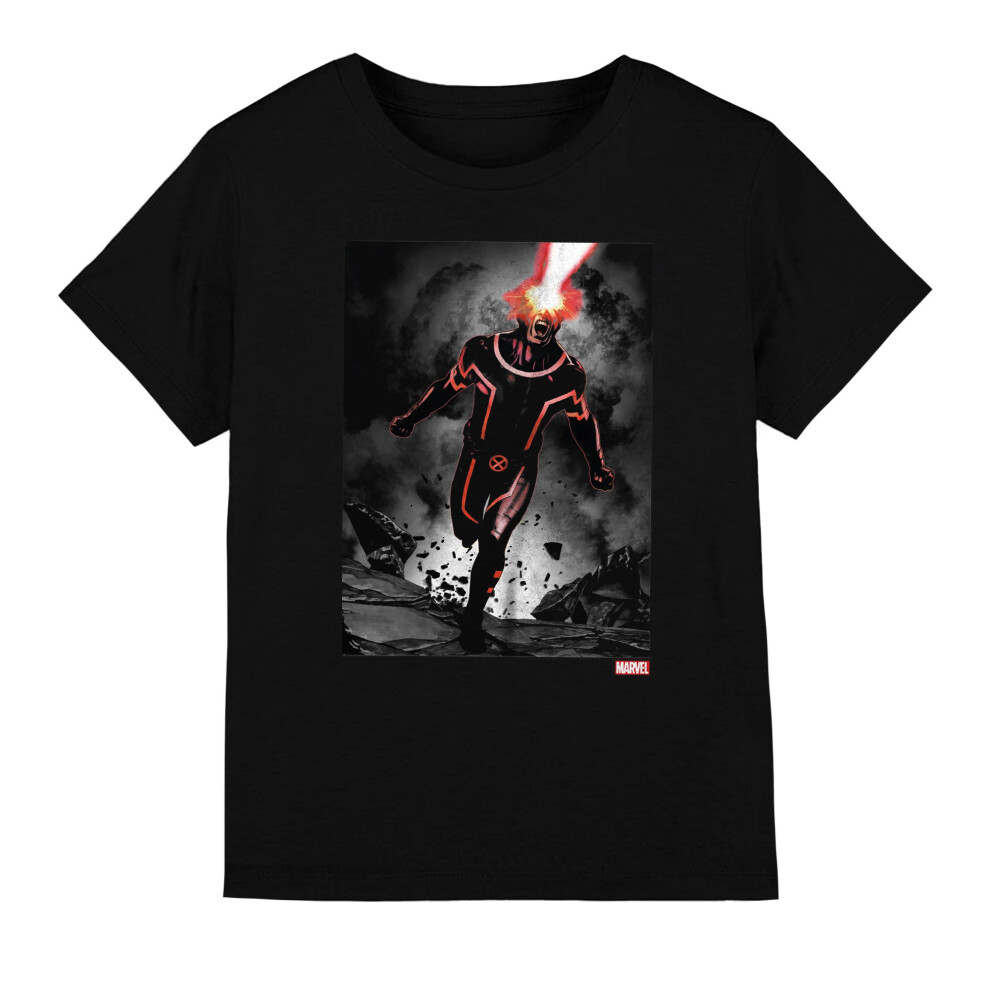 (3-4 Years, Black) Marvel Childrens/Kids X-Men Cyclops Blast T-Shirt