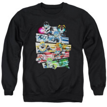 Trevco Sportswear DRM325-AS-2 Voltron Paladins Strike Adult Crewneck Sweatshirt, Black - Medium