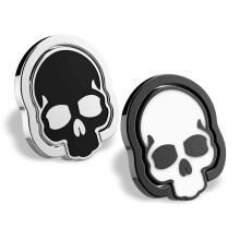 homEdge Handy-Totenkopf-Ringgriff, Set mit 2 Packungen, 360 verstellbarer Fingerringhalter, geeignet fr magnetische Autohalterung, Stnder fr Handy