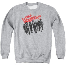 Trevco Sportswear PAR494-AS-4 Warriors The Gang Adult Crewneck Sweatshirt, Athletic Heather - Extra Large